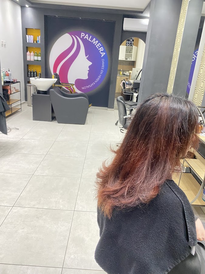 Kapsalon Palmera Sittard - salon met logo
